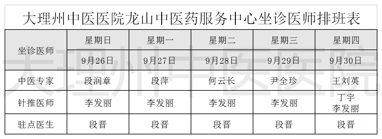 大理州中医医院龙山中医药服务中心坐诊医师排班表(4).png